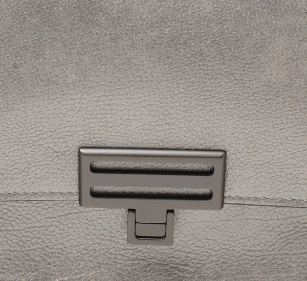Vittorio D'Ottavio Silver Metallic Marlene Bag Vittorio D'Ottavio Silver Metallic Marlene Bag