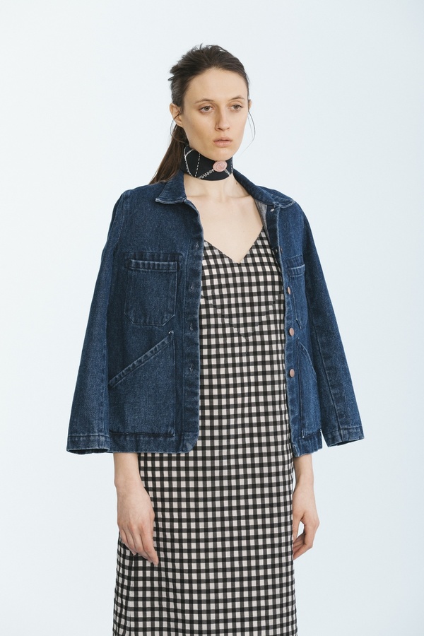 Carleen Triangle Pocket Jacket Blue Carleen Triangle Pocket Jacket Blue