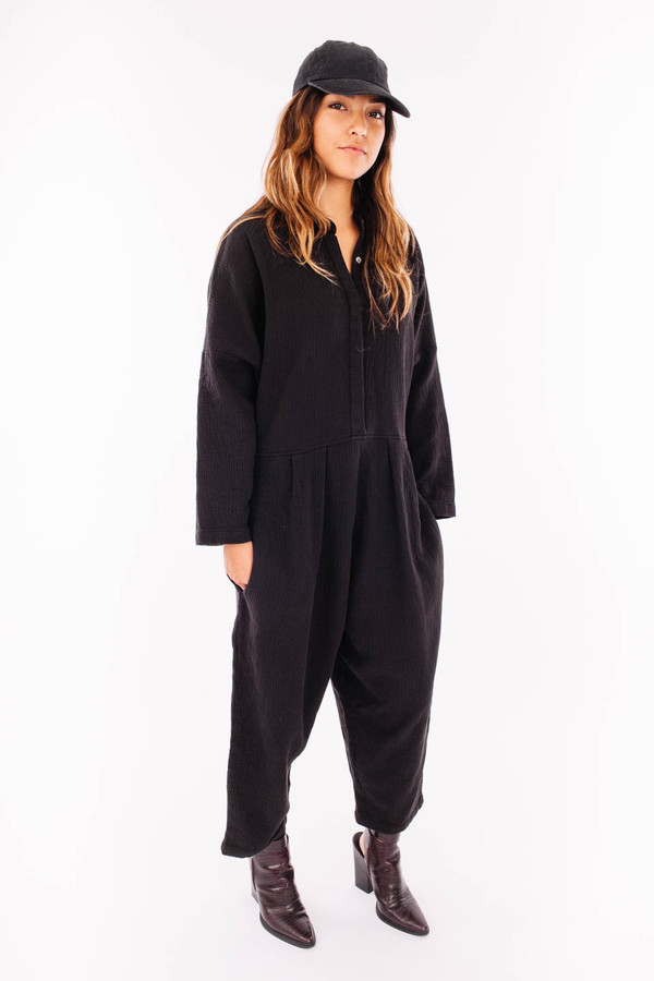 Black Crane Quilted Jumper Black Crane Quilted Jumper