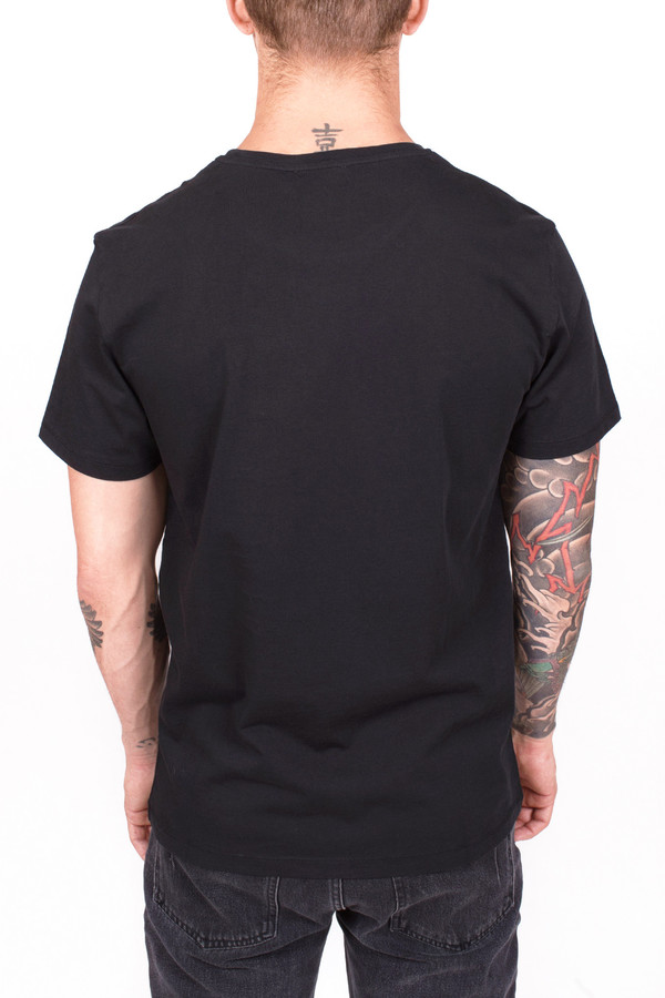 Men's Maison Kitsune Parisien Tee Black Men's Maison Kitsune Parisien Tee Black