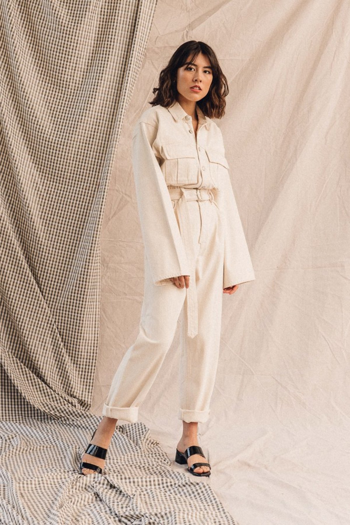 agolde denim jumpsuit