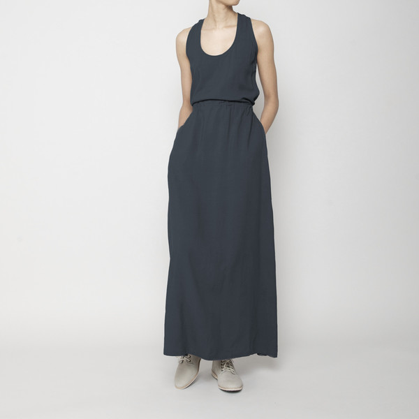 7115 by Szeki Racerback Maxi Dress- Navy FW16 7115 by Szeki Racerback Maxi Dress- Navy FW16