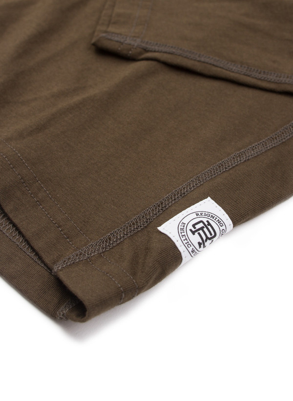 Reigning Champ Knit Ringspun Jersey Long Sleeve Henley Olive Reigning Champ Knit Ringspun Jersey Long Sleeve Henley Olive