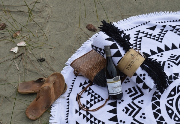 Tofino Towel Co. Long Beach White Edition - Round Towel Tofino Towel Co. Long Beach White Edition - Round Towel