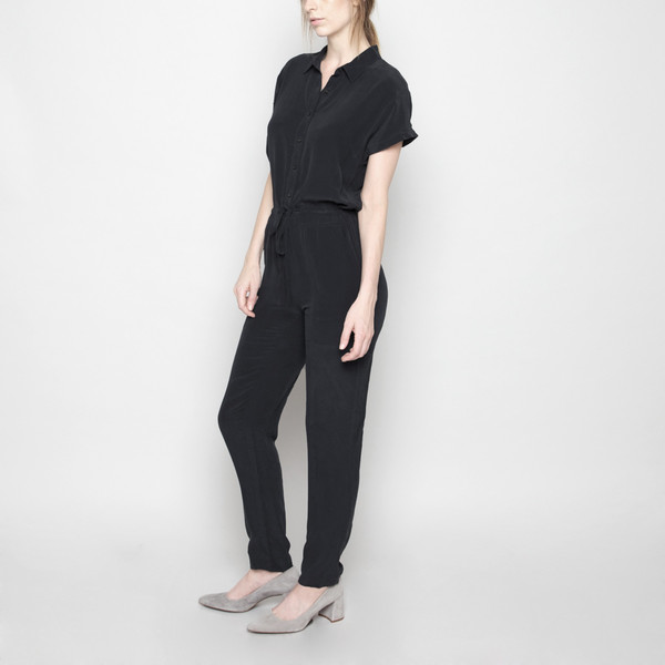 7115 by Szeki Silk Jumpsuit FW16 - Black 7115 by Szeki Silk Jumpsuit FW16 - Black