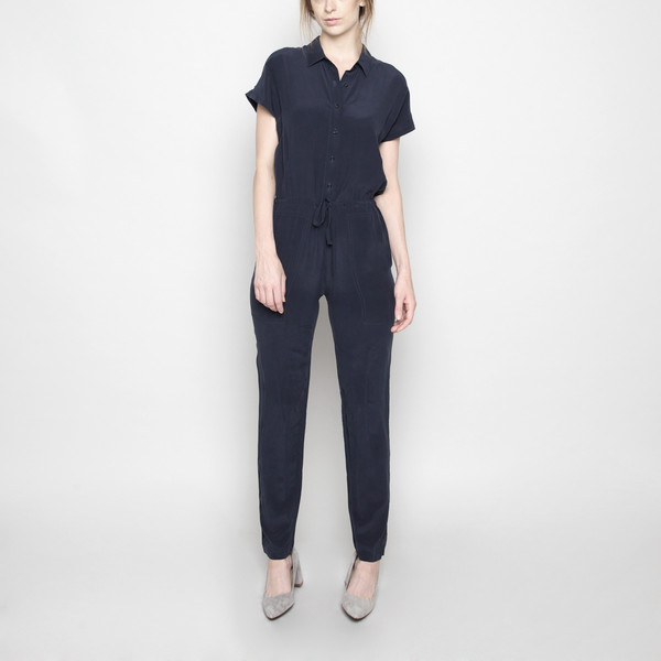 7115 by Szeki Silk Jumpsuit FW16 - Navy 7115 by Szeki Silk Jumpsuit FW16 - Navy