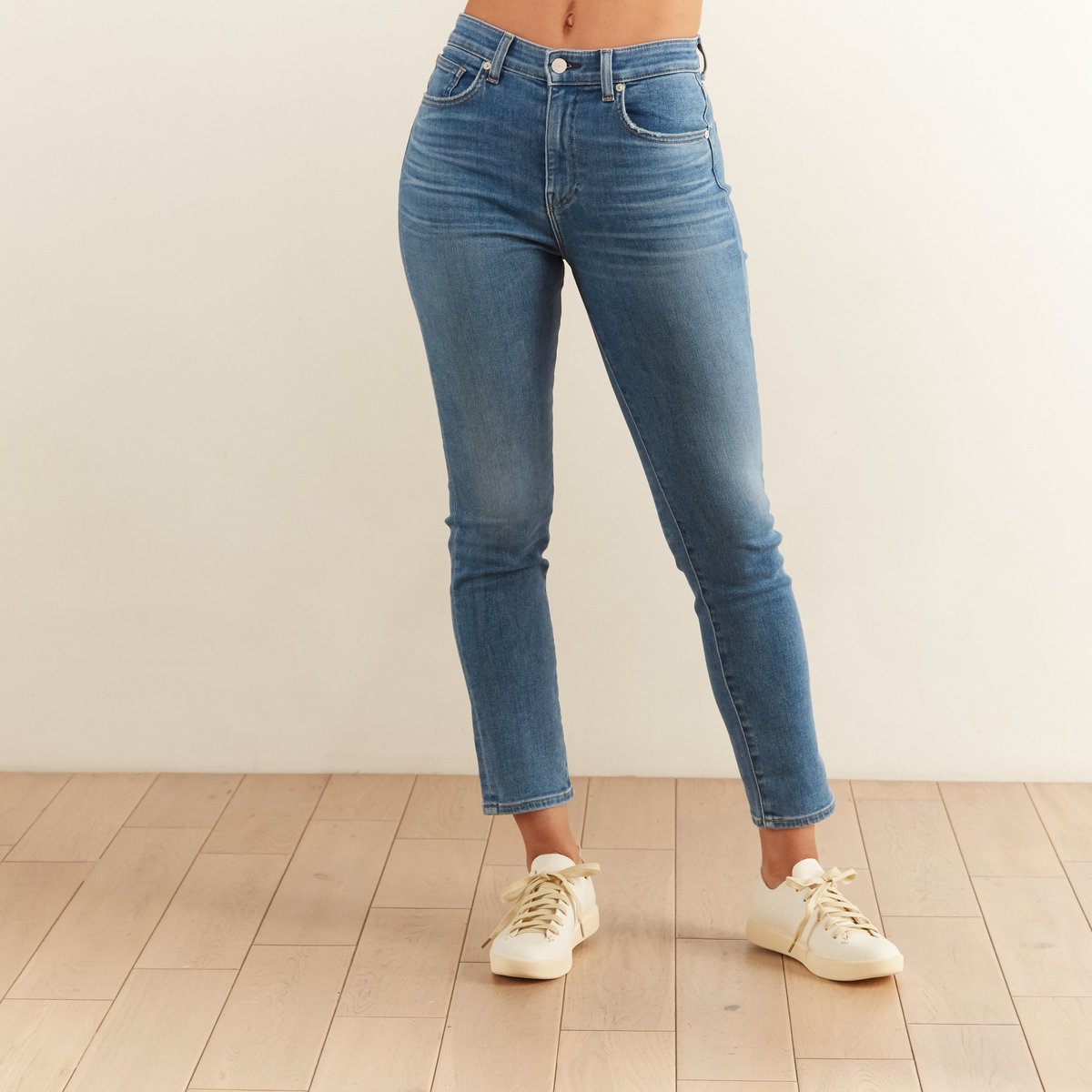 CQY Denim BFF High Rise Straight Leg 