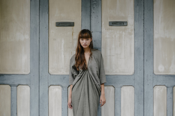 Seeker Studios Long Kaftan Dress - Grey Seeker Studios Long Kaftan Dress - Grey