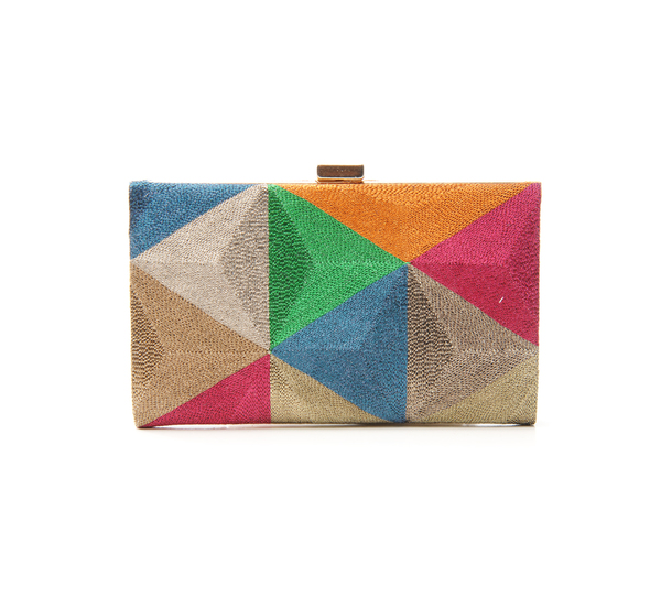 Anne Grand-clément Playtime Multcolor Petite Framed Clutch Anne Grand-clément Playtime Multcolor Petite Framed Clutch