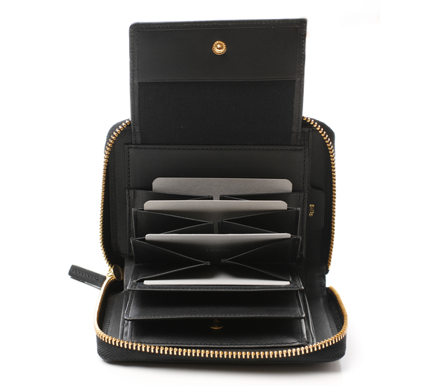 I Ro Se Black Pop Up Wallet I Ro Se Black Pop Up Wallet