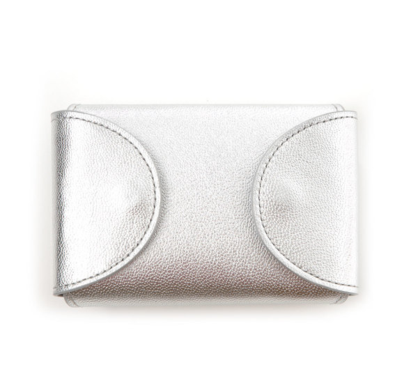 I Ro Se Silver Fold Card Case I Ro Se Silver Fold Card Case