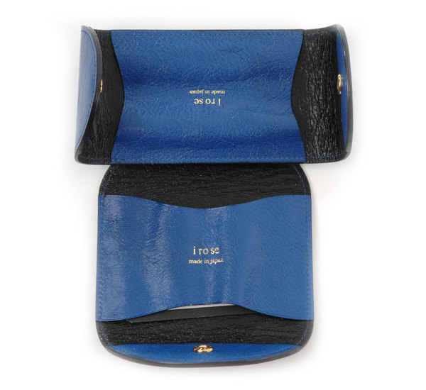 I Ro Se Blue Fold Card Case I Ro Se Blue Fold Card Case
