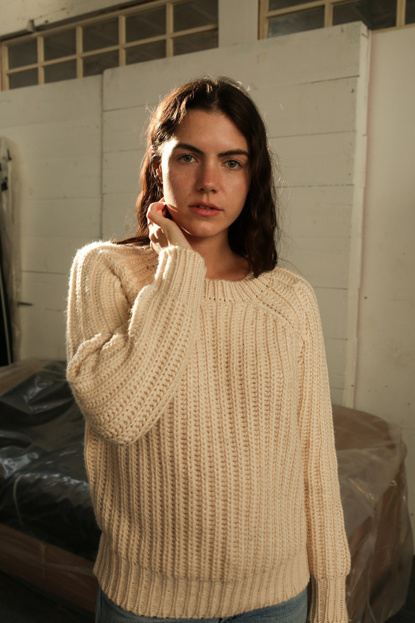 Objects Without Meaning Rib Sweater, Oat Objects Without Meaning Rib Sweater, Oat