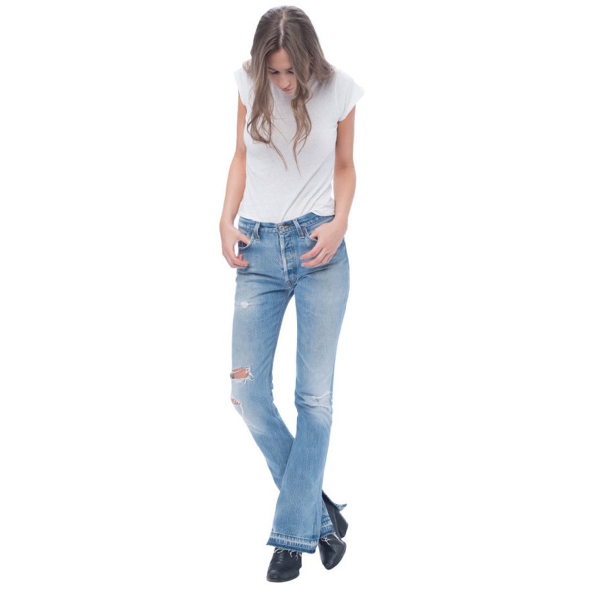 Re/Done The Elsa - Denim | Garmentory