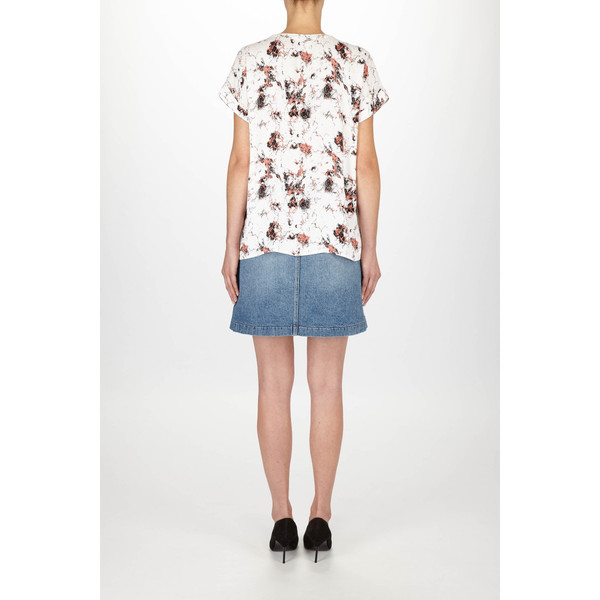 Just Female "New Marble" Short Sleeve Printed Blouse Just Female "New Marble" Short Sleeve Printed Blouse