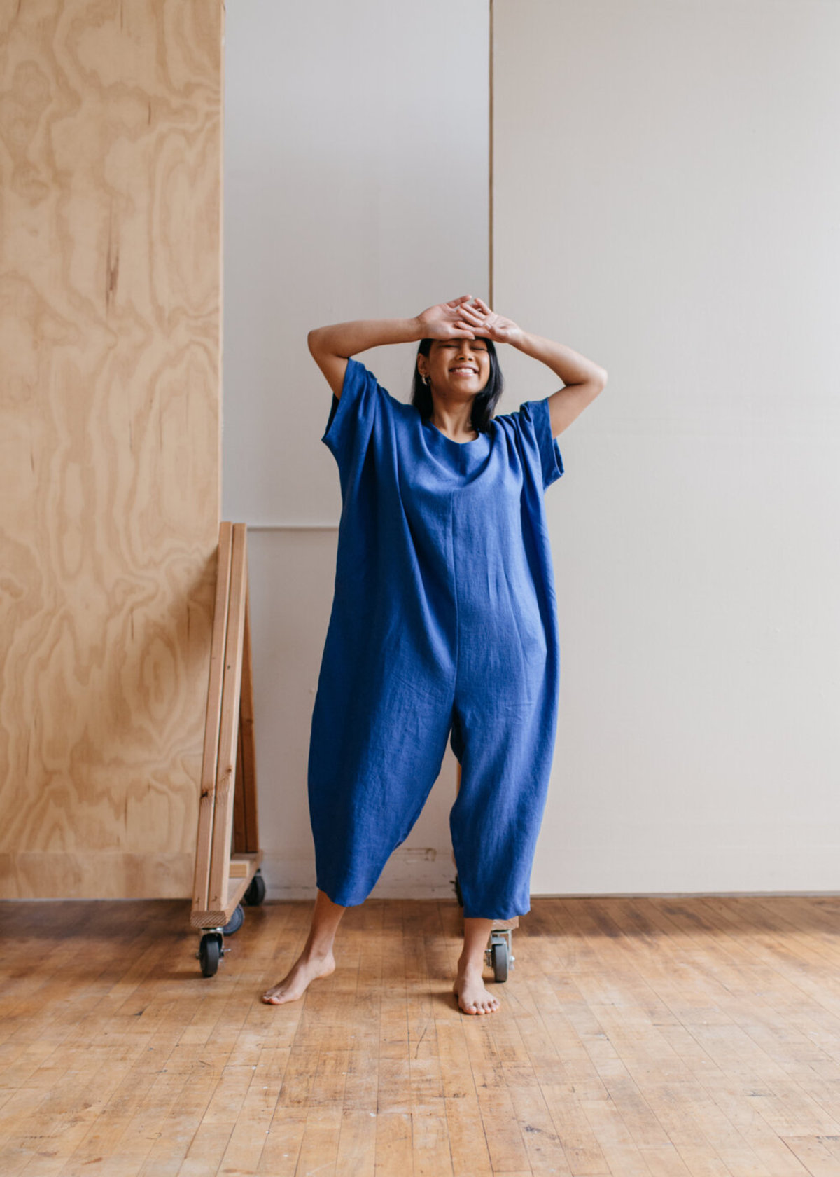 cropped jumpsuit in winter