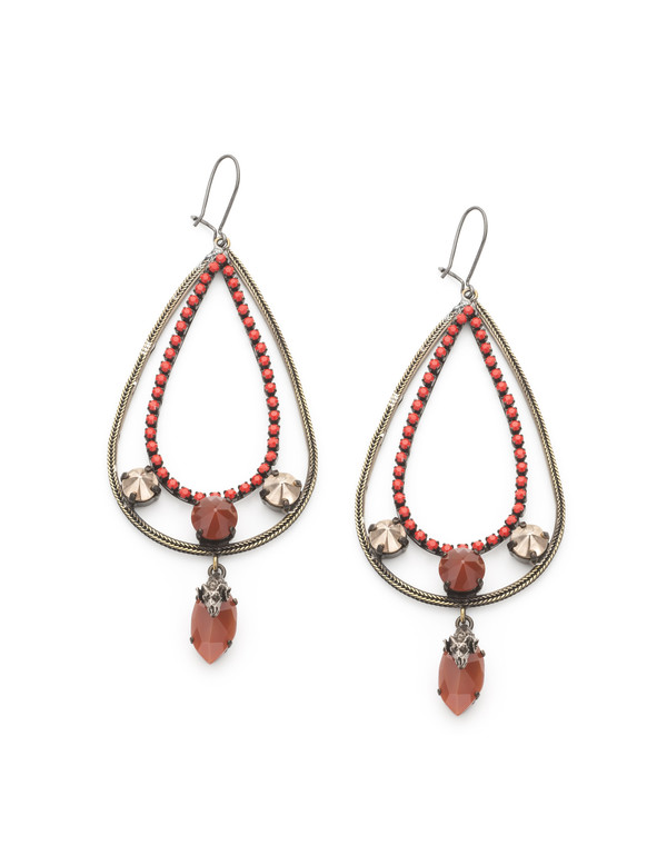IOSSELLIANI RED DROP EARRING IOSSELLIANI RED DROP EARRING