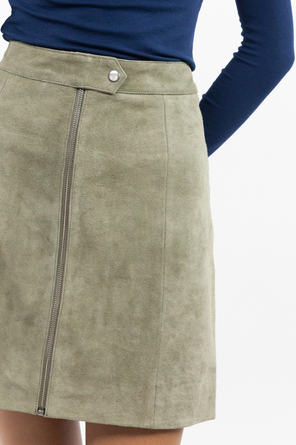 just female Fer Zip Skirt - Litchen Green just female Fer Zip Skirt - Litchen Green