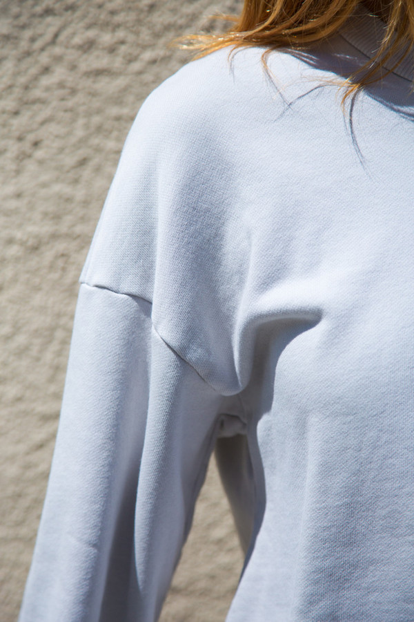 lacausa cropped raw pullover lacausa cropped raw pullover