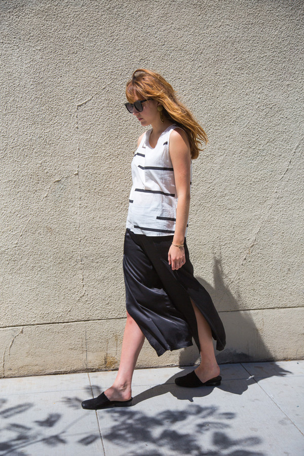 Uzi NYC uzi broken stripe tank Uzi NYC uzi broken stripe tank