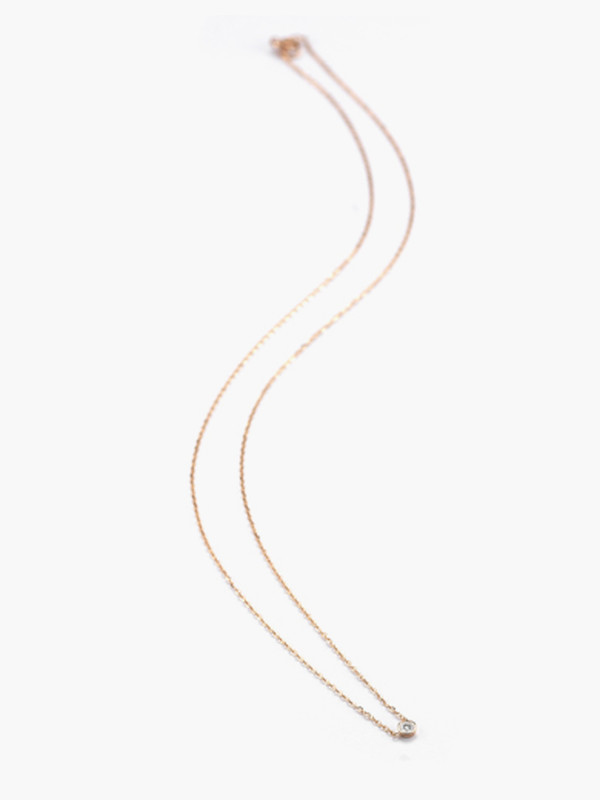 Vale Barely There Single Diamond Necklace Vale Barely There Single Diamond Necklace