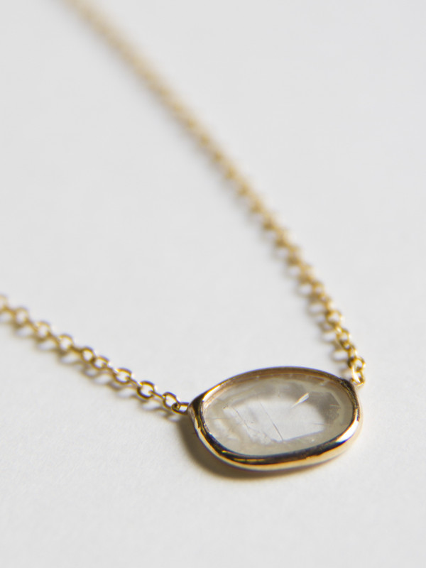 Vale Large Diamond Slice Necklace Vale Large Diamond Slice Necklace