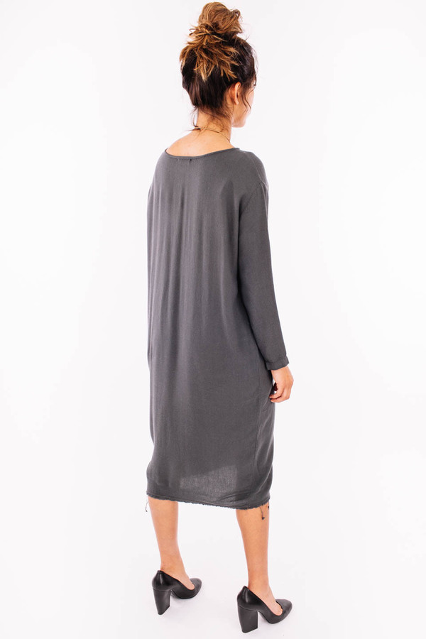 Black Crane Slim Dress (Dark Shadow) Black Crane Slim Dress (Dark Shadow)
