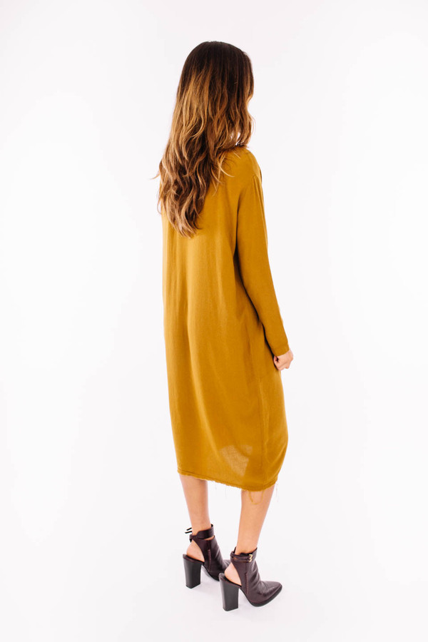 Black Crane Slim Dress (Gold Brown) Black Crane Slim Dress (Gold Brown)