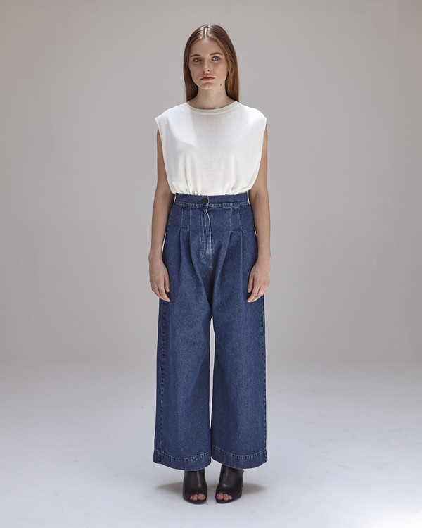 Ilana Kohn Boyd Pants in Denim Ilana Kohn Boyd Pants in Denim