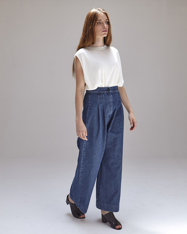 Ilana Kohn Boyd Pants in Denim Ilana Kohn Boyd Pants in Denim