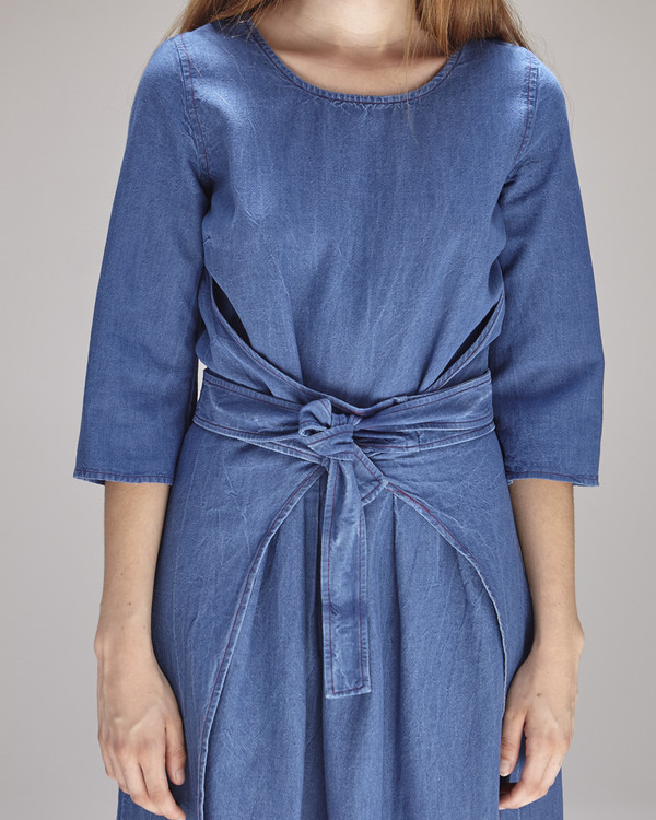Caron Callahan Hester Dress in Indigo Caron Callahan Hester Dress in Indigo