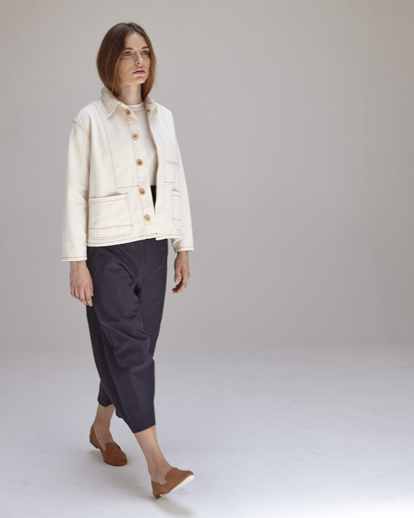 Caron Callahan Krasner Jacket in Ivory Caron Callahan Krasner Jacket in Ivory