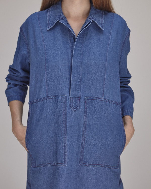 Caron Callahan William Dress in Indigo Caron Callahan William Dress in Indigo