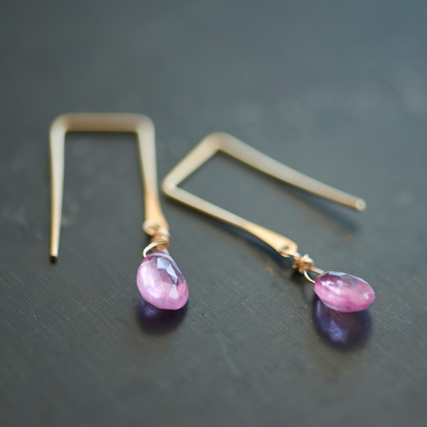 Sierra Winter Sunset Earrings Pink Sapphire Sierra Winter Sunset Earrings Pink Sapphire