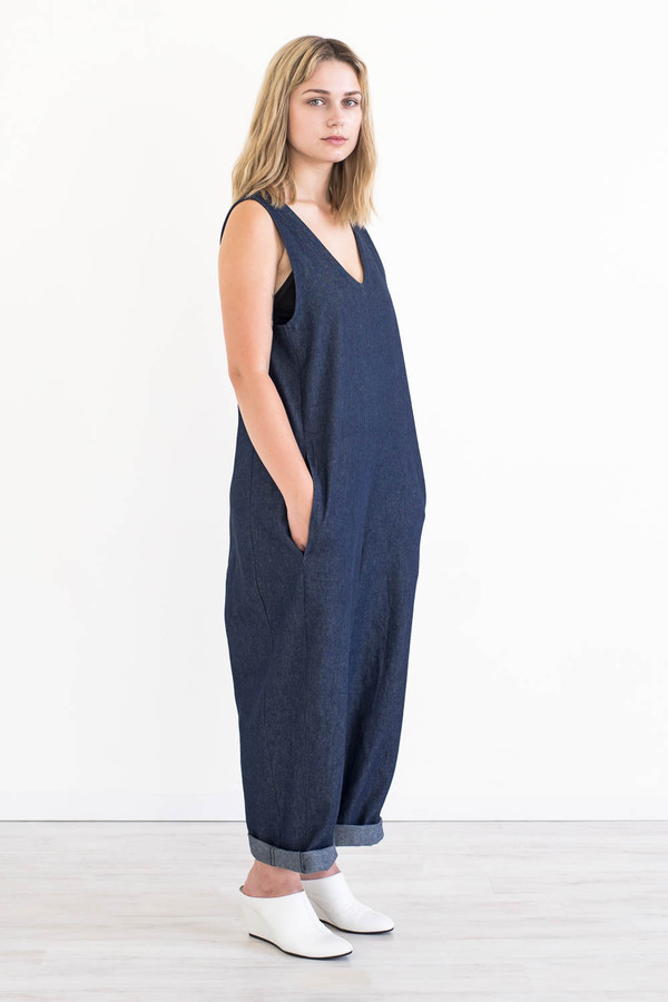 REIFhaus Lou Jumpsuit in Indigo Denim REIFhaus Lou Jumpsuit in Indigo Denim