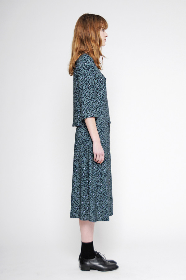 Diarte "Harriet" Printed A-line Midi Skirt Diarte "Harriet" Printed A-line Midi Skirt