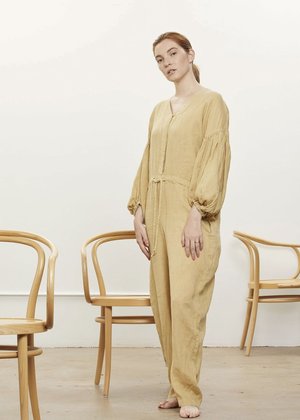 black crane painter jumpsuit