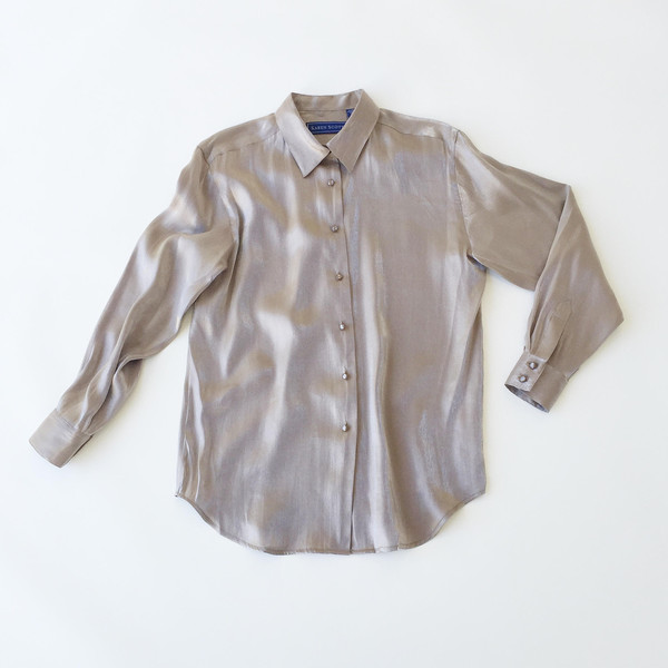 Johan Vintage Taupe Metallic Shirt Johan Vintage Taupe Metallic Shirt