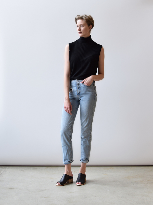 LNA Nessy Sleevess Turtleneck Top LNA Nessy Sleevess Turtleneck Top
