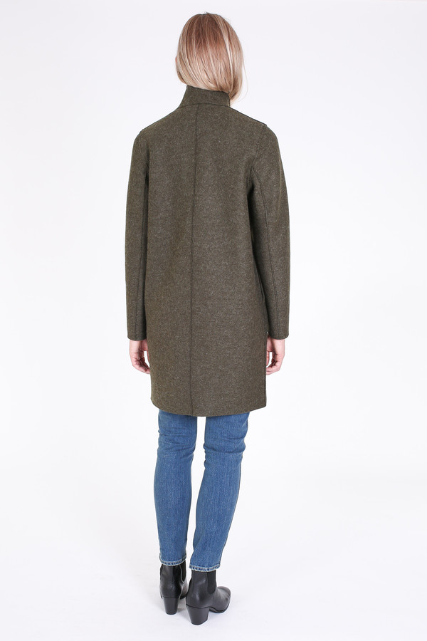 Harris Wharf London Cocoon coat in loden Harris Wharf London Cocoon coat in loden