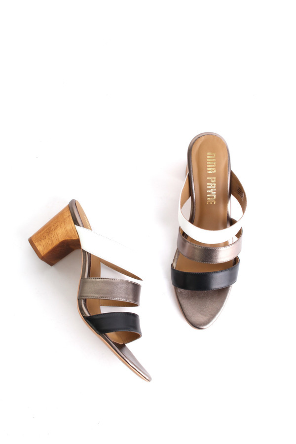 Nina Payne Drea mule in tri-color Nina Payne Drea mule in tri-color