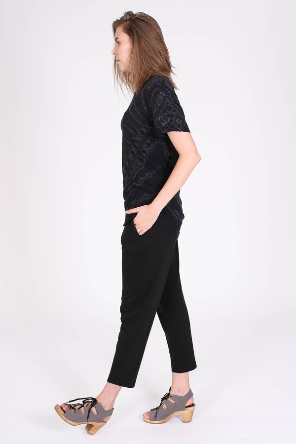 Raquel Allegra Easy pant in black Raquel Allegra Easy pant in black