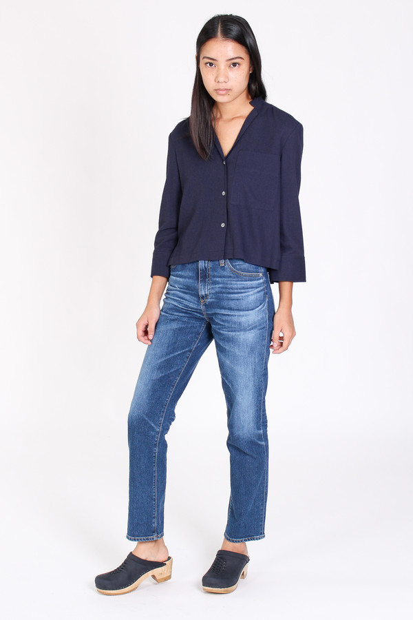 Steven Alan Helen shirt in navy Steven Alan Helen shirt in navy