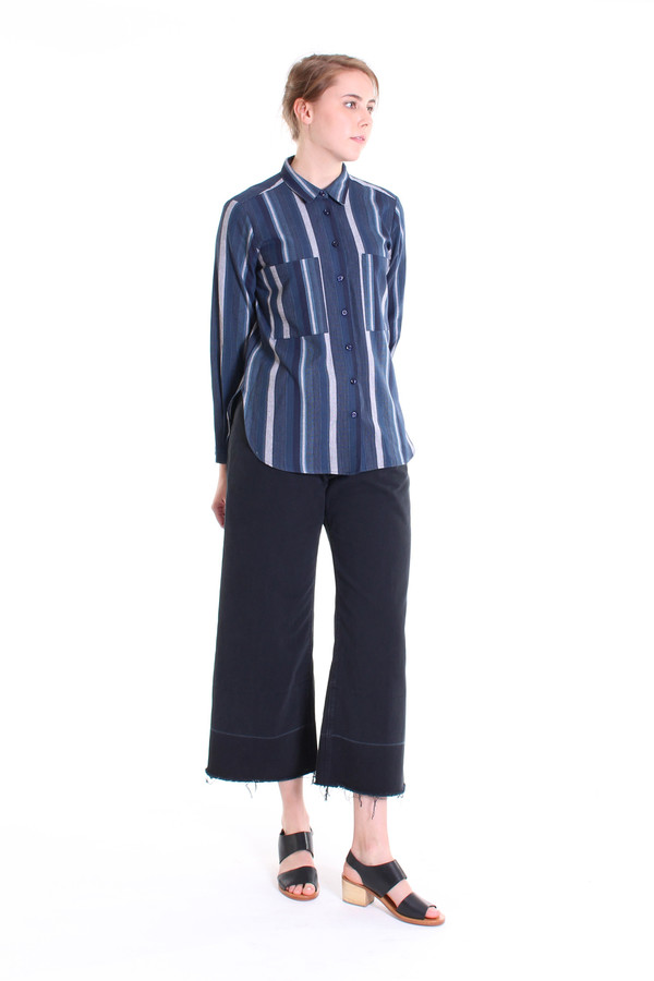 SBJ Austin Jane top in indigo stripe SBJ Austin Jane top in indigo stripe