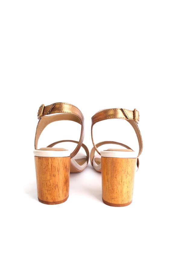 Nina Payne Leonor sandal in cream/bronze Nina Payne Leonor sandal in cream/bronze