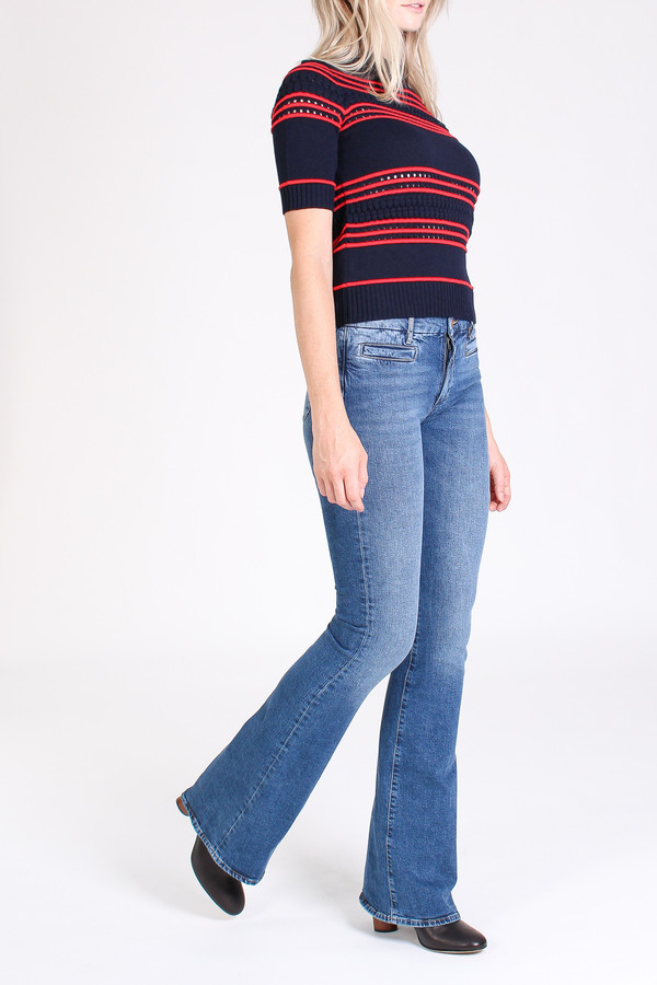 M.i.h Jeans Marrakesh high rise kick flare in casa M.i.h Jeans Marrakesh high rise kick flare in casa