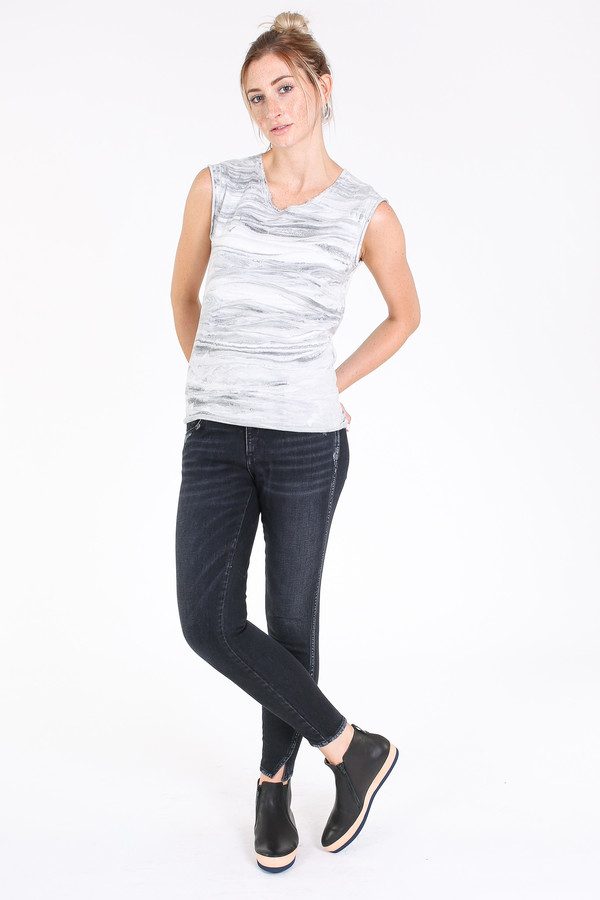 Raquel Allegra Muscle tee in grey Raquel Allegra Muscle tee in grey