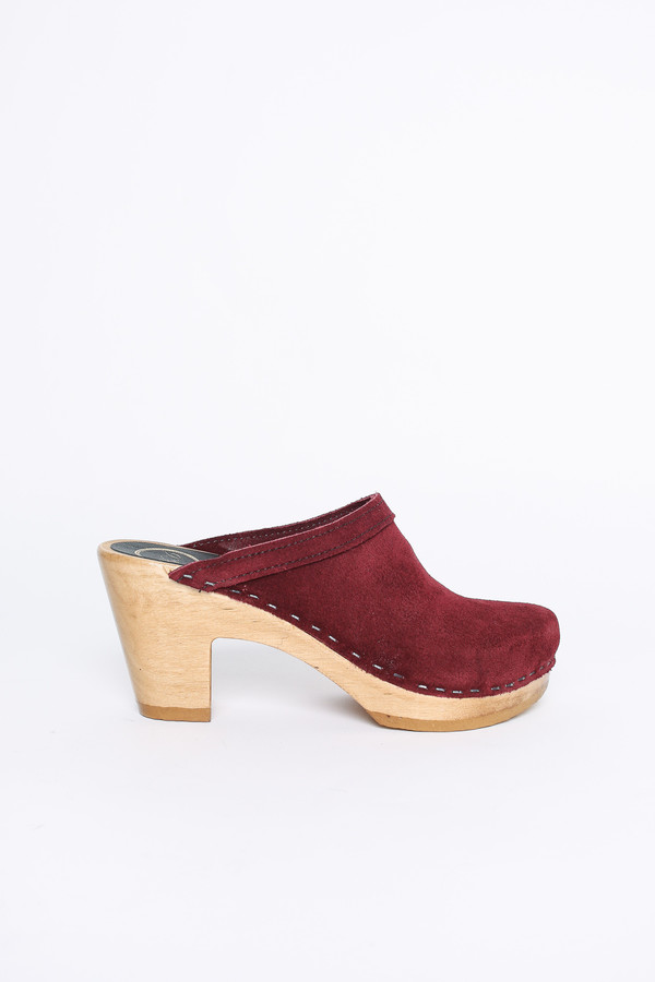 No.6 Store Clogs Old school clog in burgundy No.6 Store Clogs Old school clog in burgundy