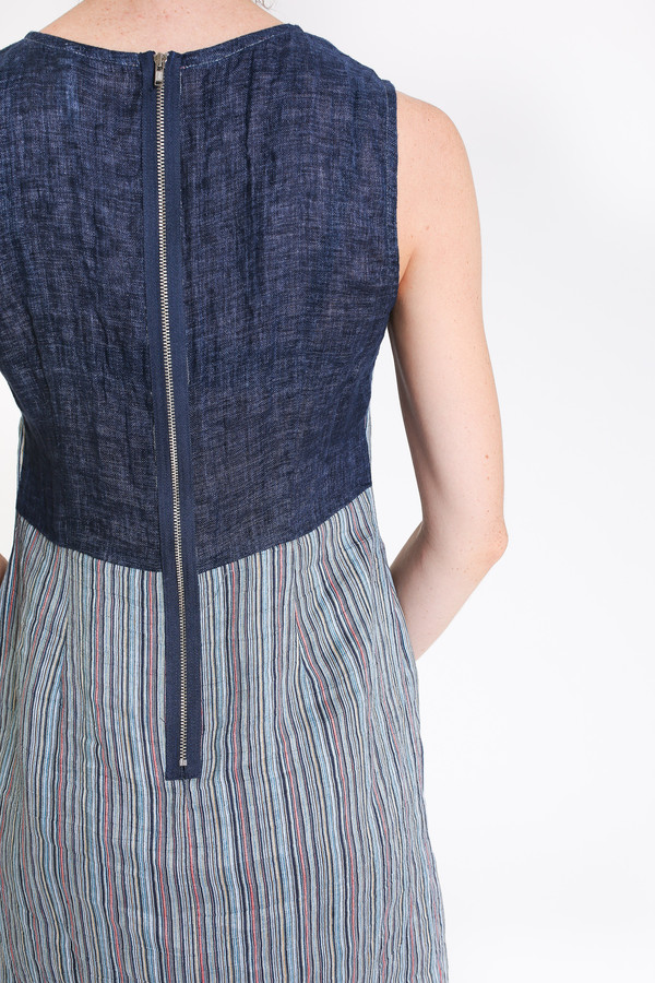 Nuthatch Shift dress in blue combo stripe Nuthatch Shift dress in blue combo stripe