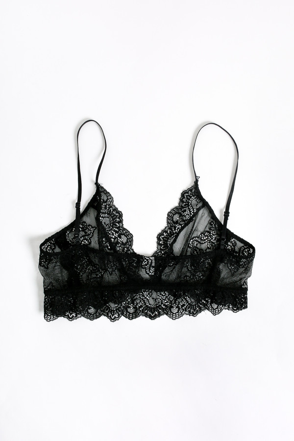 Only Hearts So fine lace bralette in black Only Hearts So fine lace bralette in black